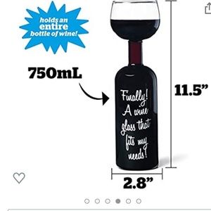 Wine bottle glass